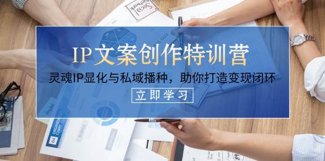 IP文案创作特训营,灵魂IP显化与私域播种,助你打造变现闭环(14节课) -1 IP文案创作特训营,灵魂IP显化与私域播种,助你打造变现闭环(14节课) -1
