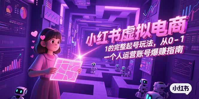 小红书虚拟电商,从0-1的完整起号玩法,一个人运营账号爆赚指南 -1 小红书虚拟电商,从0-1的完整起号玩法,一个人运营账号爆赚指南 -1
