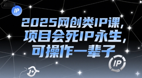 2025网创类IP课,项目会死IP永生,可操作一辈子 -1 2025网创类IP课,项目会死IP永生,可操作一辈子 -1