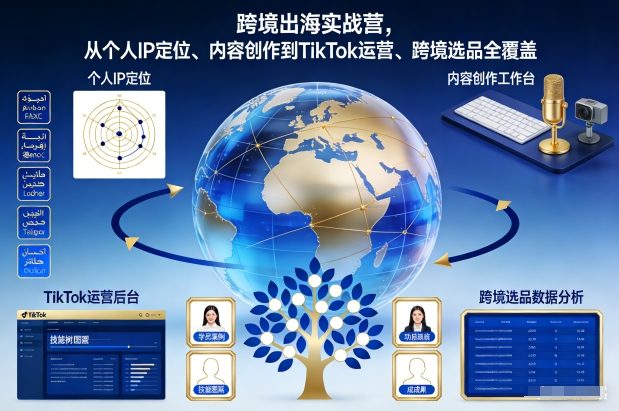 跨境出海实战营,从个人IP定位、内容创作到TikTok运营、跨境选品全覆盖 -1 跨境出海实战营,从个人IP定位、内容创作到TikTok运营、跨境选品全覆盖 -1
