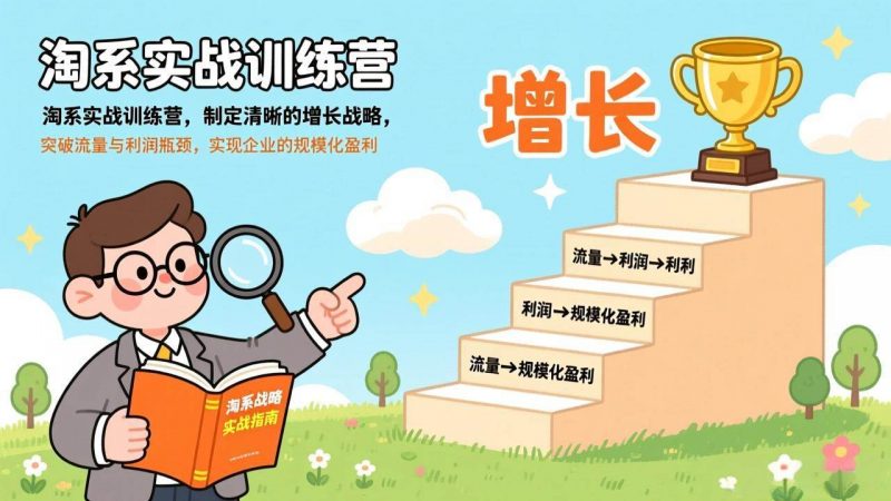 淘系实战训练营(更新),制定清晰的增长战略,突破流量与利润瓶颈,实现企业的规模化盈利 -1 淘系实战训练营(更新),制定清晰的增长战略,突破流量与利润瓶颈,实现企业的规模化盈利 -1