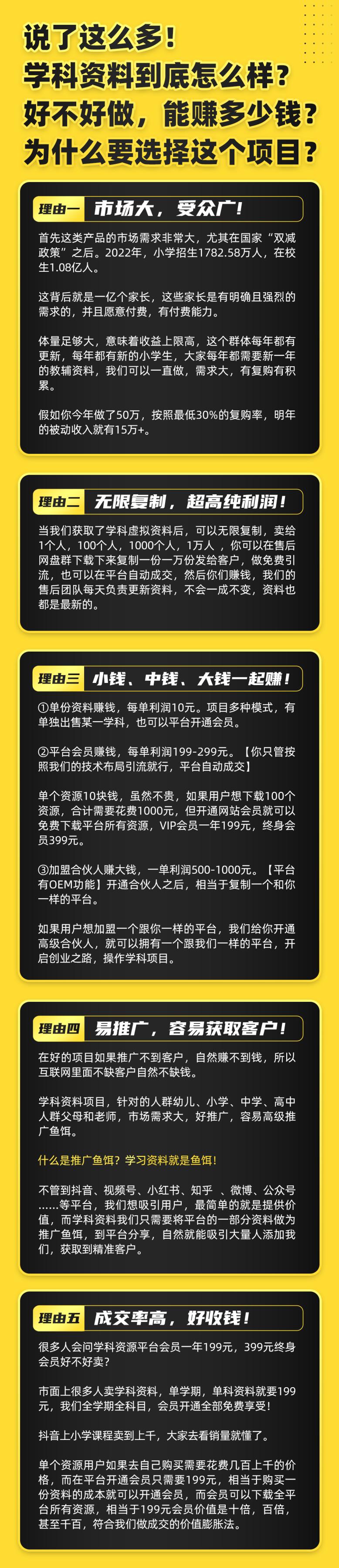 图片[3]-2023最新k12学科资料变现项目：一单299双平台操作 年入50w(资料+软件+教程)-58电商