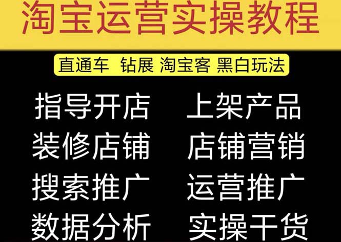 2023淘宝开店教程0基础到高级全套视频网店电商运营培训教学课程（2月更新）-58电商