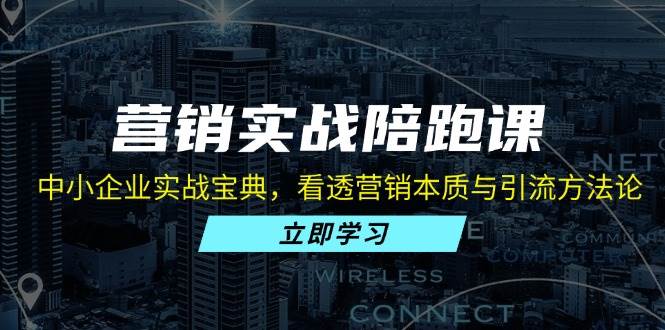 营销实战陪跑课：中小企业实战宝典，看透营销本质与引流方法论-58电商