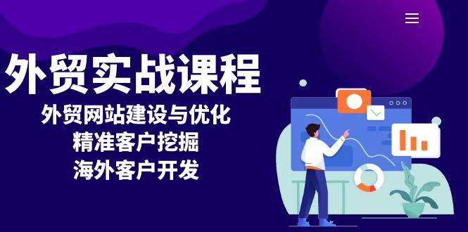 外贸实战课程：外贸网站建设与优化，精准客户挖掘，海外客户开发-58电商