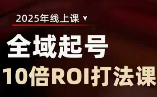 2025全域起号10倍ROI打法课，助你提升直播间的投资回报率-58电商