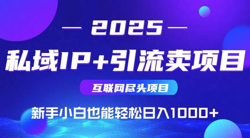 私域IP+卖项目，普通人小白也能轻松实现日入1000+-58电商