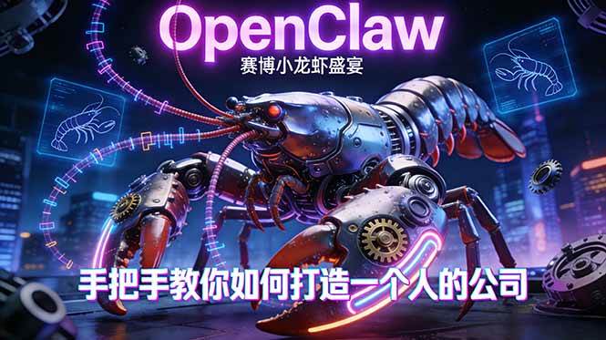OpenClaw，小龙虾-从产品到爆款的成长之路，手把手教你如何打造一个人的公司-58电商