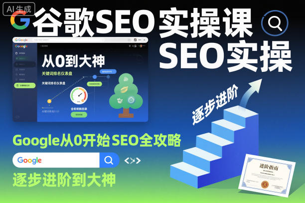 谷歌SEO实操课，Google从0开始SEO全攻略，逐步进阶到大神（更新26年）-58电商