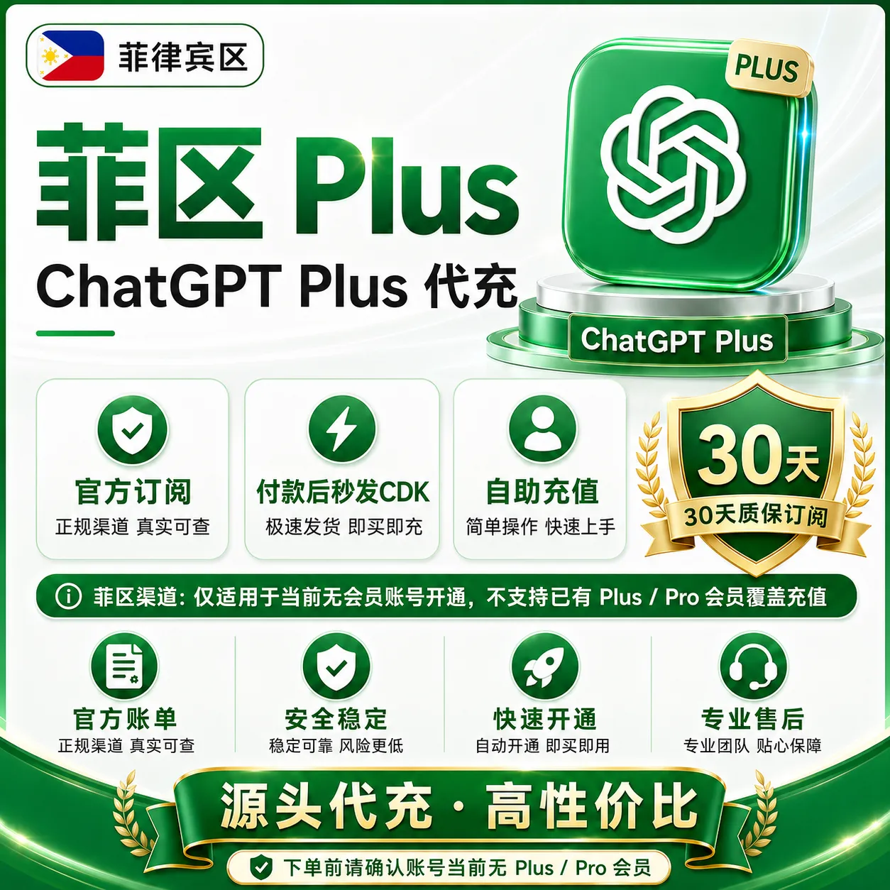 chatgpt plus 代充值服务  冲自己账号