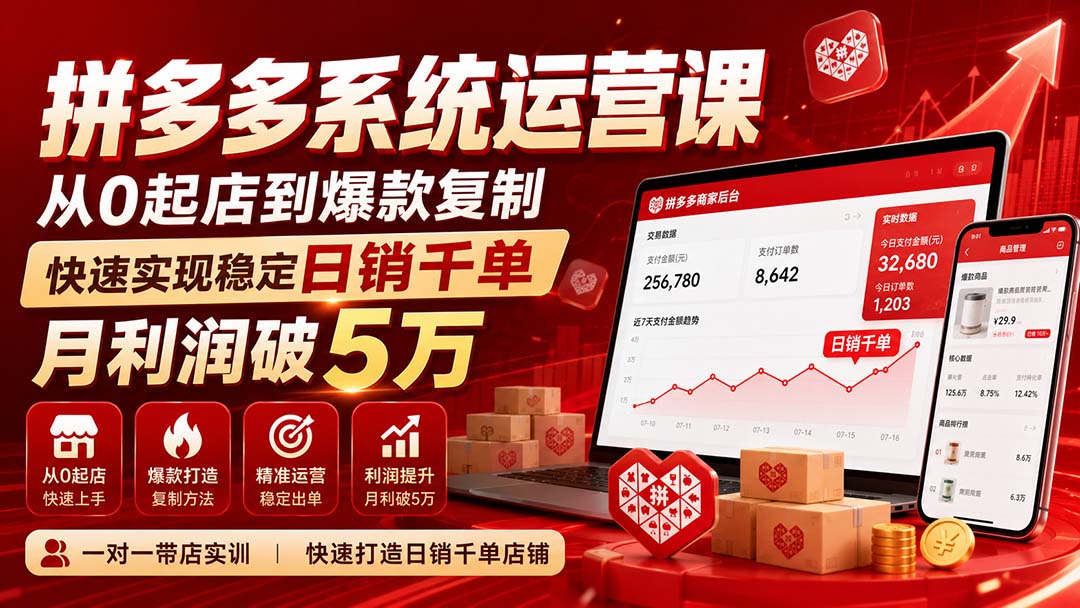 拼多多系统运营课-无水印(更新9月-58电商