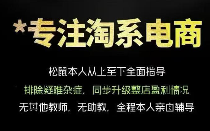 松鼠会电商VIP课程，从基础布局到高阶优化，助你掌握淘宝运营逻辑，提升店铺流量与转化(更新1015)-58电商