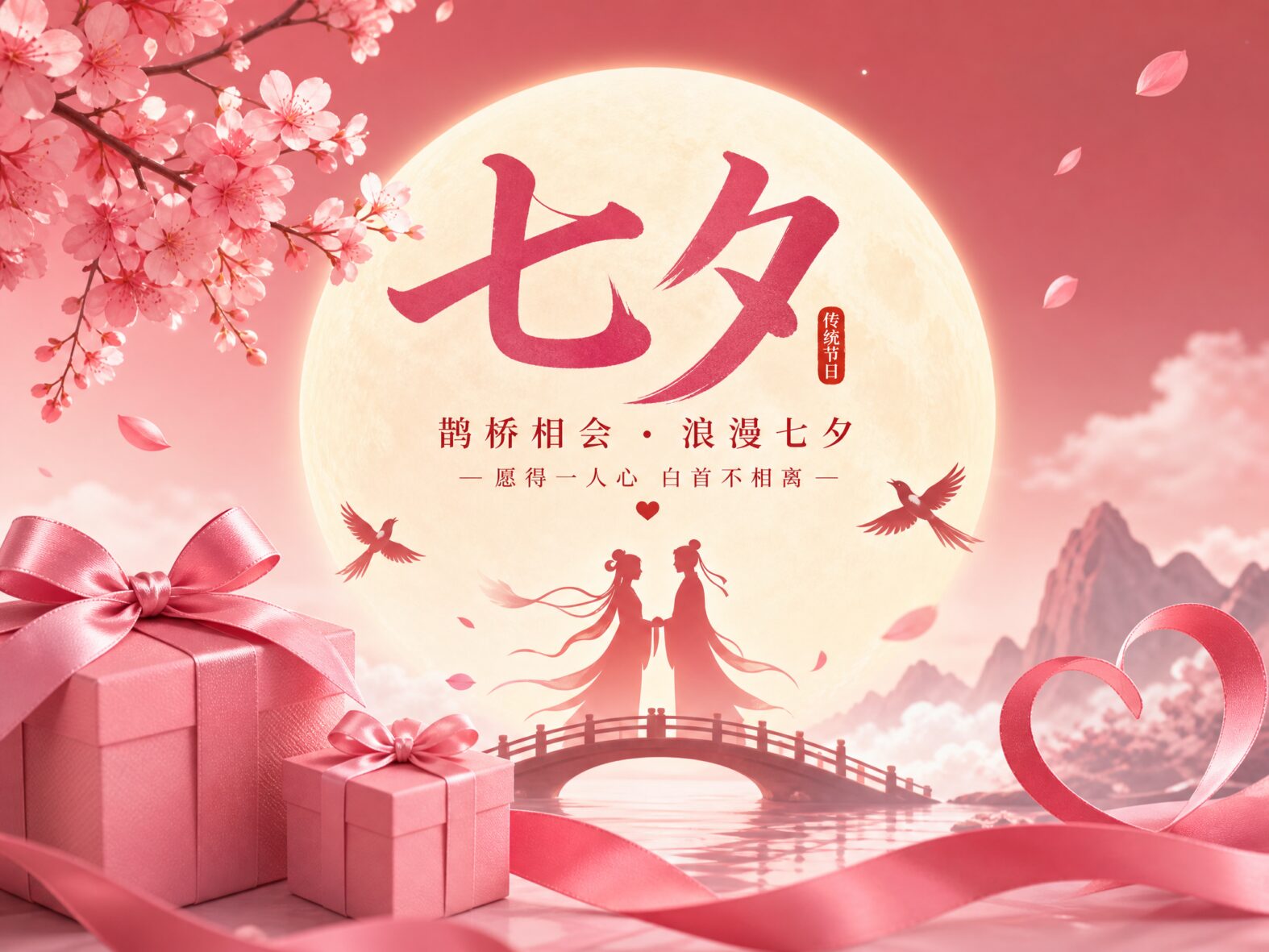 生成七夕的海报图