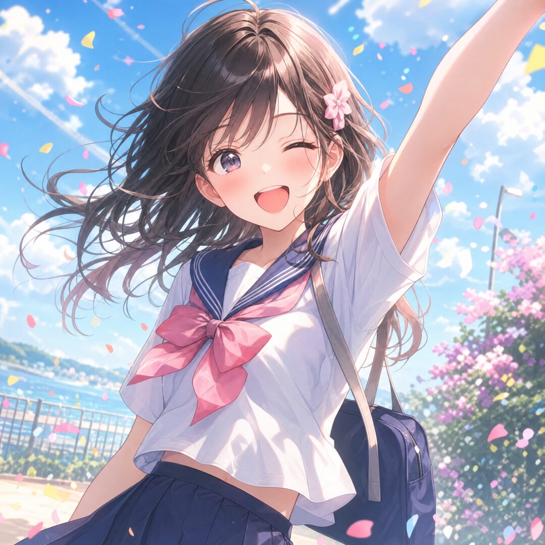 快乐的少女