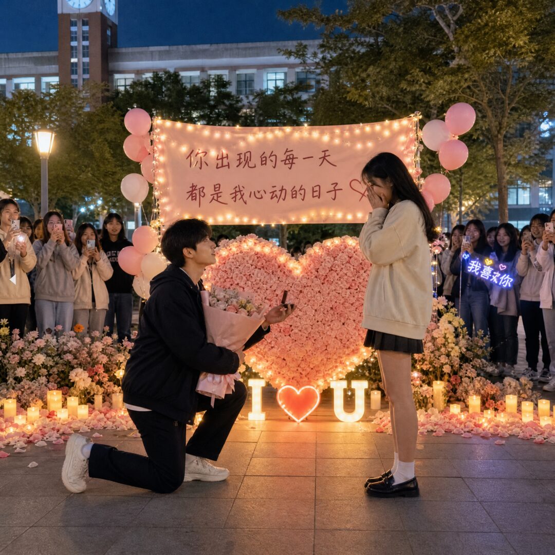 大学表白现场