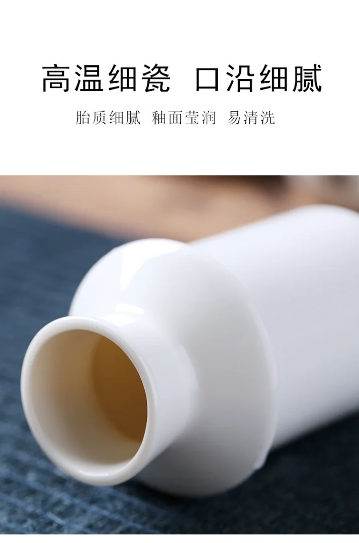 中式白酒酒具温酒器黄酒酒壶陶瓷烫酒壶套装二两温酒器100毫升