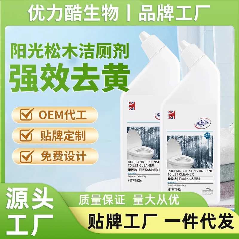 批发家靓洁马桶清洁剂洁厕灵家用卫生间除垢洁厕剂卫生除臭洁厕液-58电商